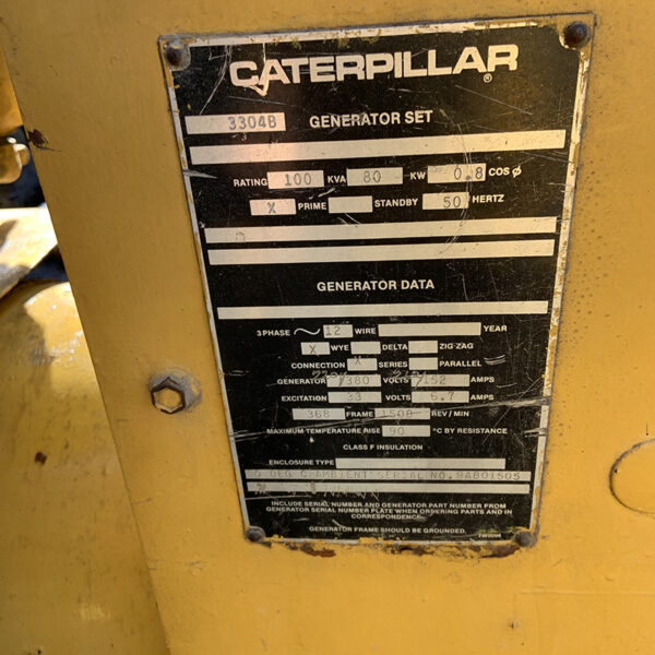 CAT 3304 Marine GENSET