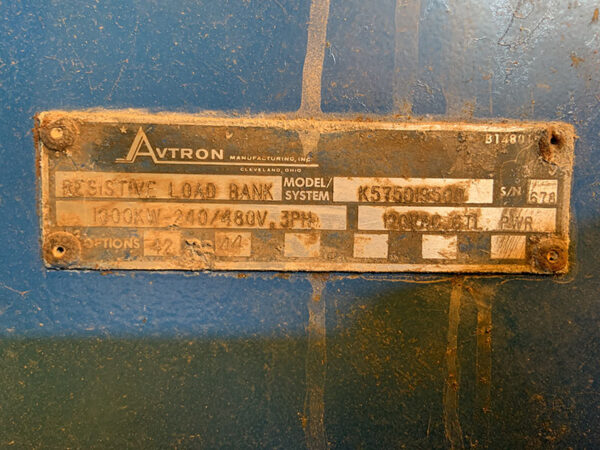 AVTRON Load Bank 1000 KW