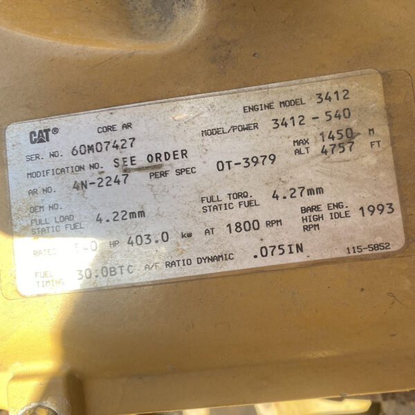 Caterpillar 3412 Marine Engine