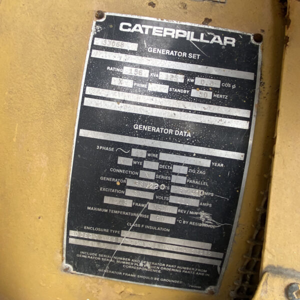 CAT 3306B DI Marine GENSET